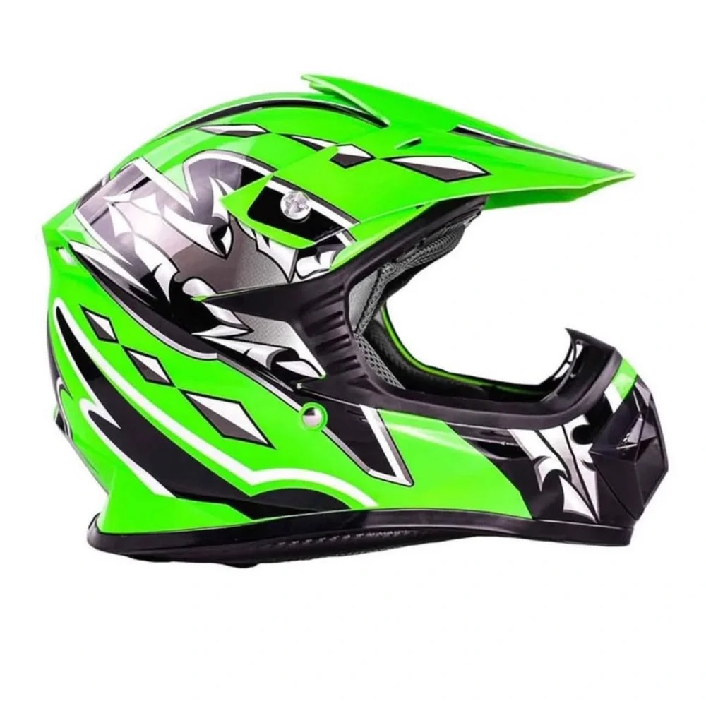Kids Green and Black Face Mask